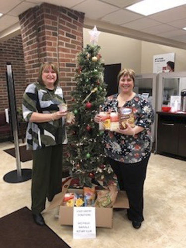 Rotary holds food drive